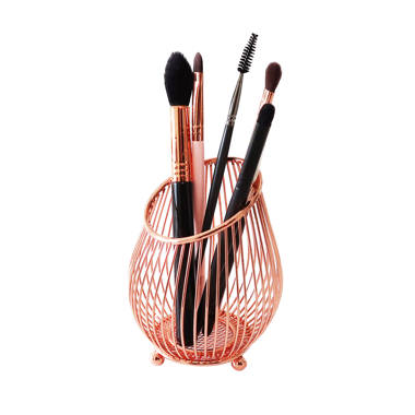 Latitude Run® Dustproof Rotating Makeup Brush Storage Bucket