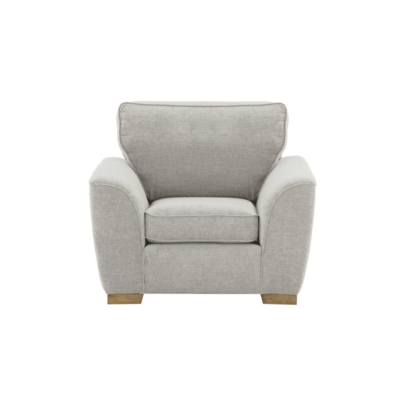 Garance Upholstered Armchair, Grey