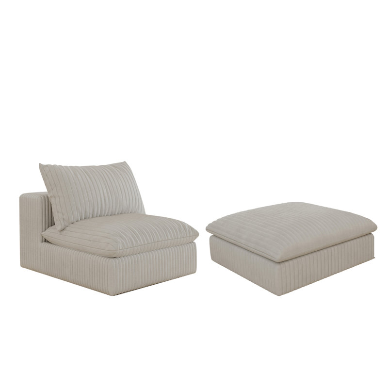 Repose-pieds blanc, Blanc