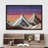 Western Wood Effect Landscape " Western Decor Wood Effect Panel Sunset Sky Mountain Range Nature Artwork Digital Art Modern Zen "-94585641-94585638