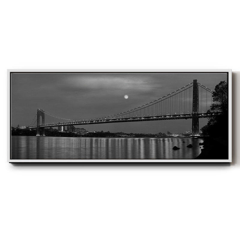 Pont George Washington - toile encadrée, H 8 po x l 20 po