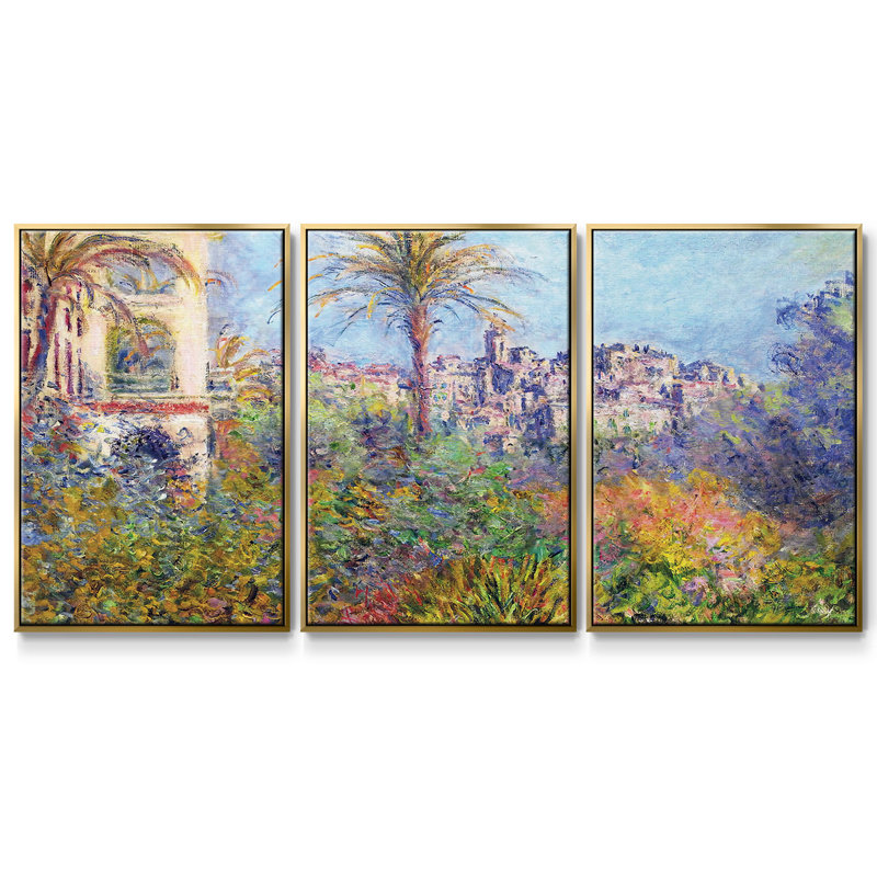 Maisons de campagne à Bordviera, 3 pièces, H 36 po x l 75 po x P 2 po, Or