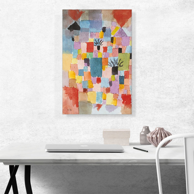 «Southern Gardens 1919» par Paul Klee - reproduction d'art sur toile tendue, H 26 po x l 18 po x 1,5 po