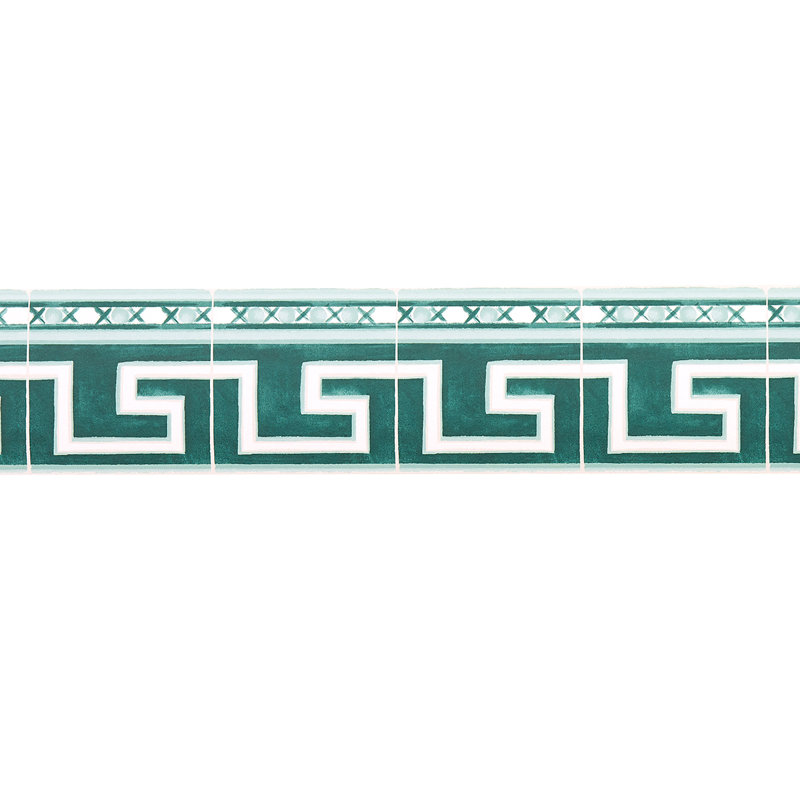 Papier peint Schumacher x Mary McDonald Azulejos, Émeraude