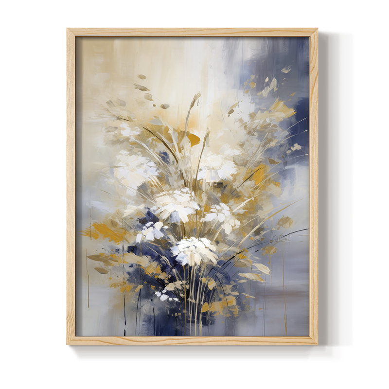 Reproduction encadrée FLORAL Series CCLxxx - bois massif, H 30 po x l 24 po