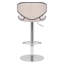 Basnight Swivel Upholstered and Faux Leather Bar Stool with Steel Frame-17924794