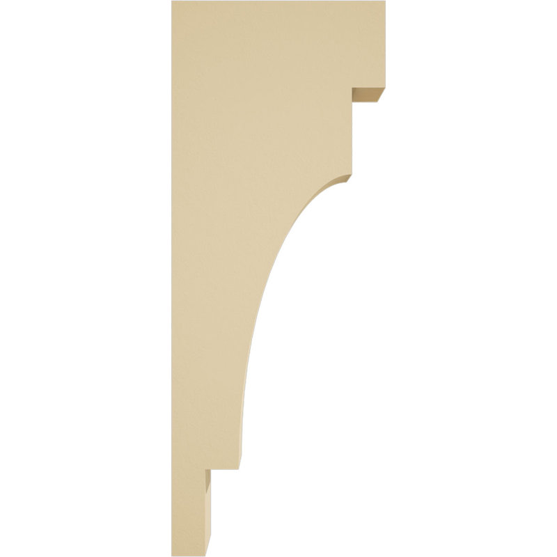 Mediterranean Signature Urethane Corbel, Primed Tan, 26" x 5.5" x 10"