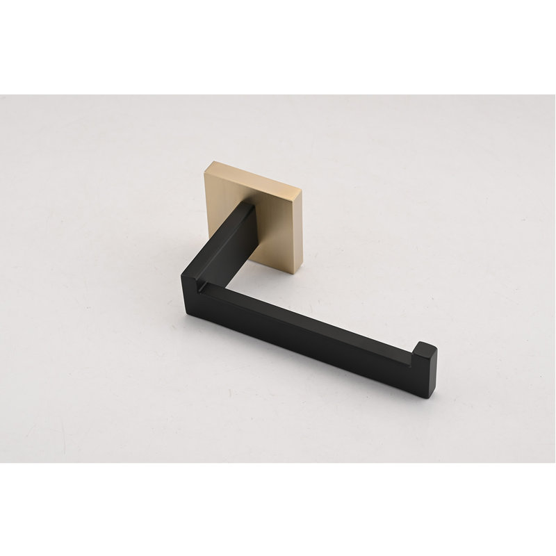 4 - Piece Bathroom Hardware Set, Gold/Matte Black