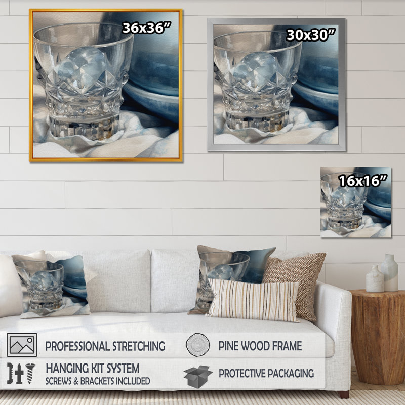 Vaisselle simple simple II sur toile, H 16 po x l 16 po x P 1 po