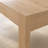 47" W Writing Desk with 1 Drawer and Thick Square Legs, Natural Oak