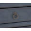 Table de chevet Bridgevine Home Americana, aucun assemblage requis, finition bleu velours côtelé