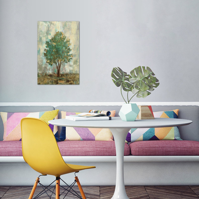 Verdi Trees II, reproduction d'art sur toile tendue, H 40 po x l 26 po x P 1,5 po