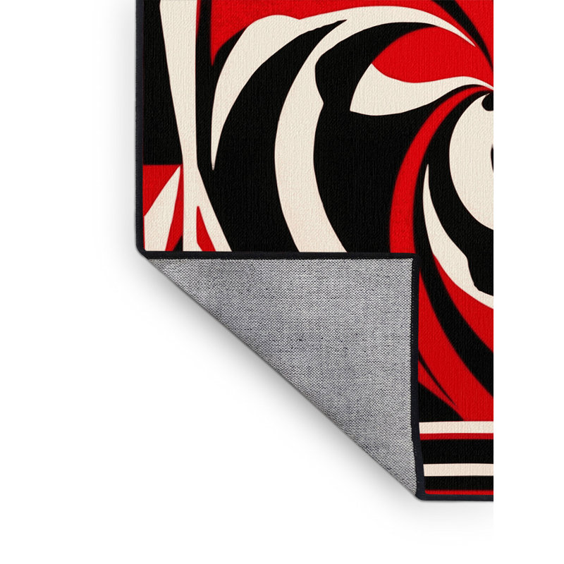 Ember Pulse Rug, Square 4'