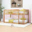Lit superposé simple au-dessus d'un lit simple avec utilisation polyvalente et échelle-1767196489