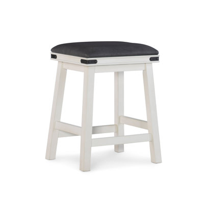 Tabouret à hauteur de comptoir en bois à deux tons avec siège