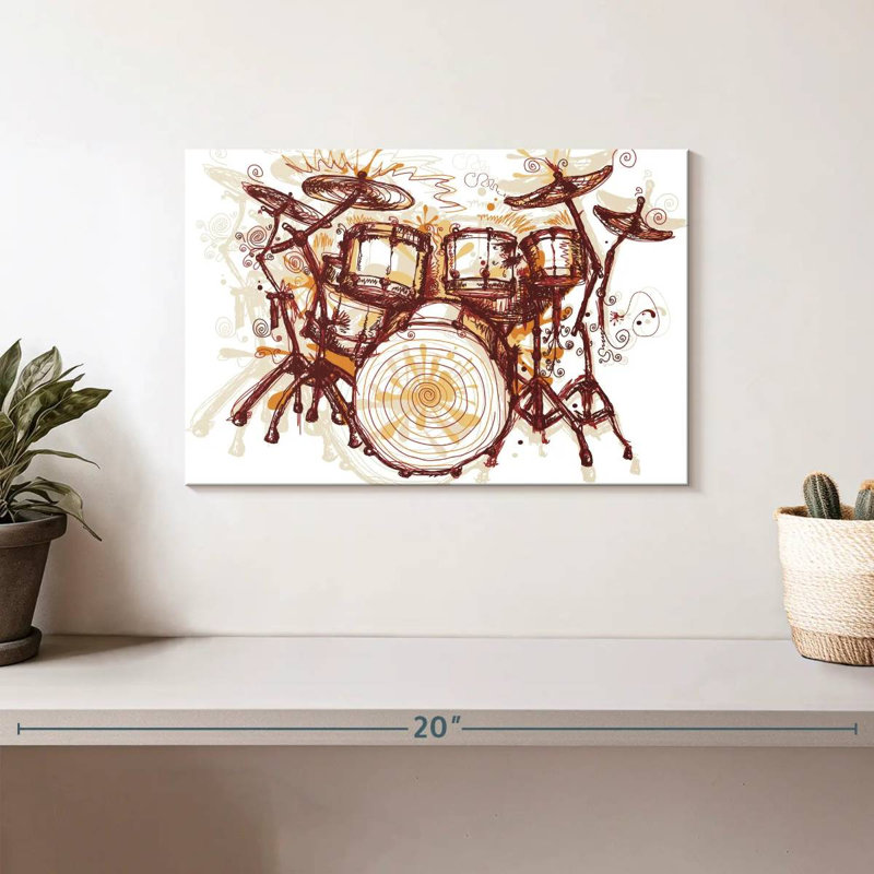 Abarca Splashing Drums, 8" H x 12" W