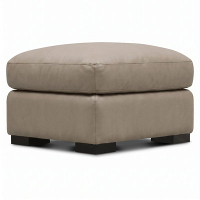 Madison Heirloom Quality Ottoman in Buttery Soft 100% Top Grain Leather, Made to Order