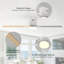 132cm 5 - Blade LED Ceiling Fan with Remote Control and Light Kit Included