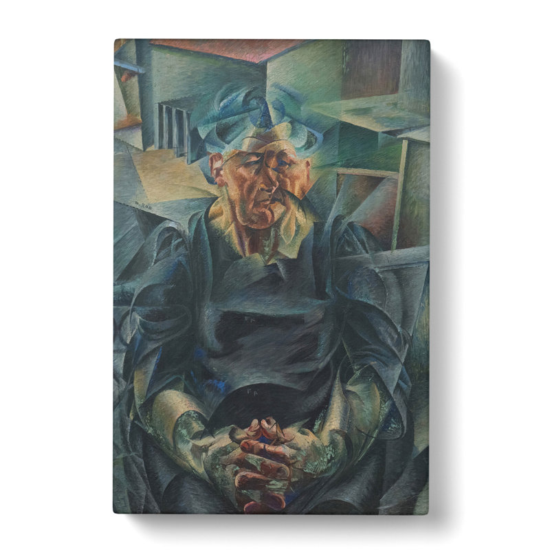 Portrait Of A Man by Umberto Boccioni - Wrapped Canvas, 50cm H x 35cm W x 3cm D