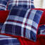 Teddy Satin Plaid Duvet Cover Set with Pillowcases-1844593816-1844625366