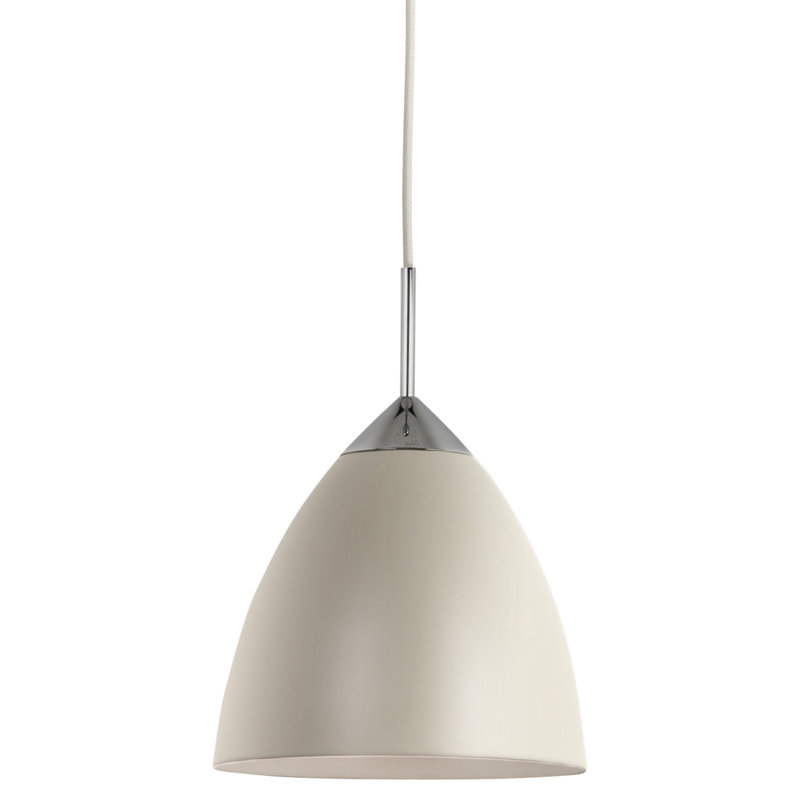 Joel 1 - Light Pendant, Cream, 11.81" H x 6.77" W x 6.77" D
