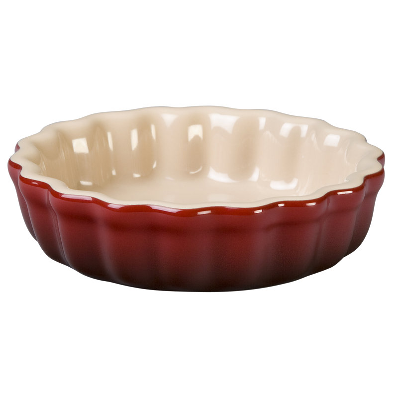Le Creuset Stoneware Tart Dish, 9", Cerise