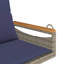 Banc pivotant en poly avec rotin 24,8 po x 24,4 po x 15,7 po Ebern Designs-297929172