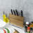 Acacia Tabletop Knife Block Storage Holder