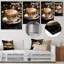 «Brown Golden Brew Brilliance Coffee III» - art mural en métal café-1350502763