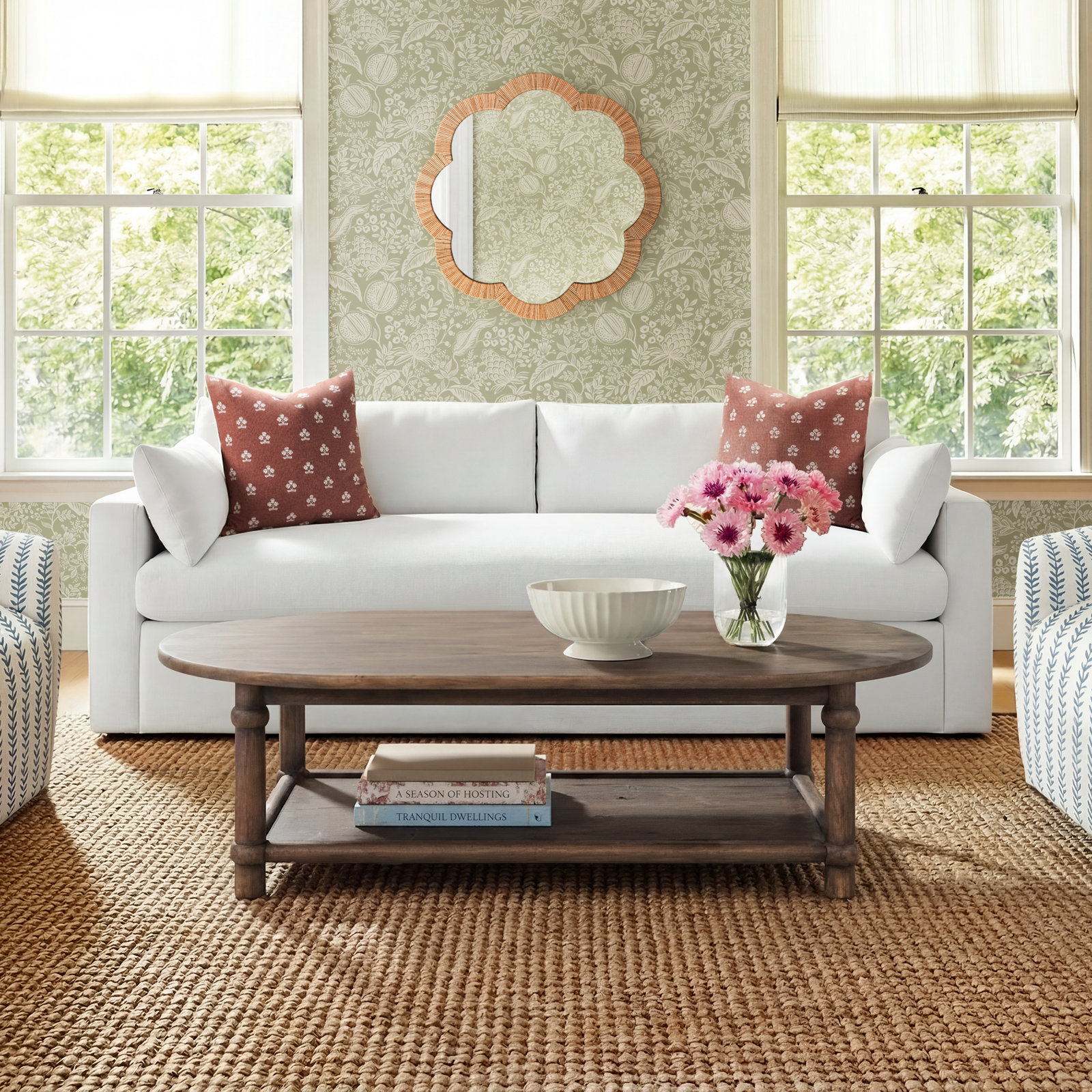 Charnes Coffee Table, Antique Belgium Bleach