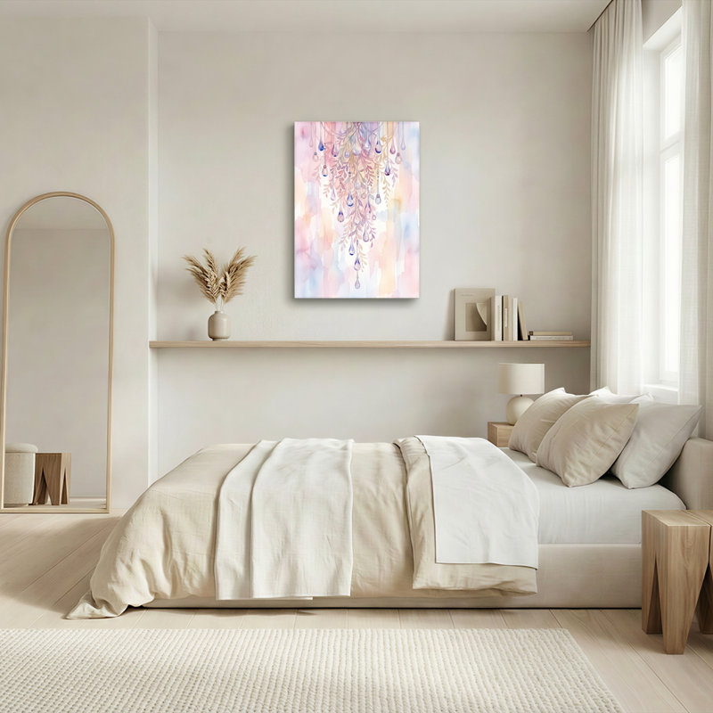 Ensemble de 1 tableau sur toile « Gouttes d'aquarelle », 48"H x 36"W, Wrapped Canvas