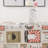 Vintage Waterproof Rectangle Tablecloth Flannel Backed Vinyl Tablecloth 52"x 90",Coffee Poster Patchwork Beige