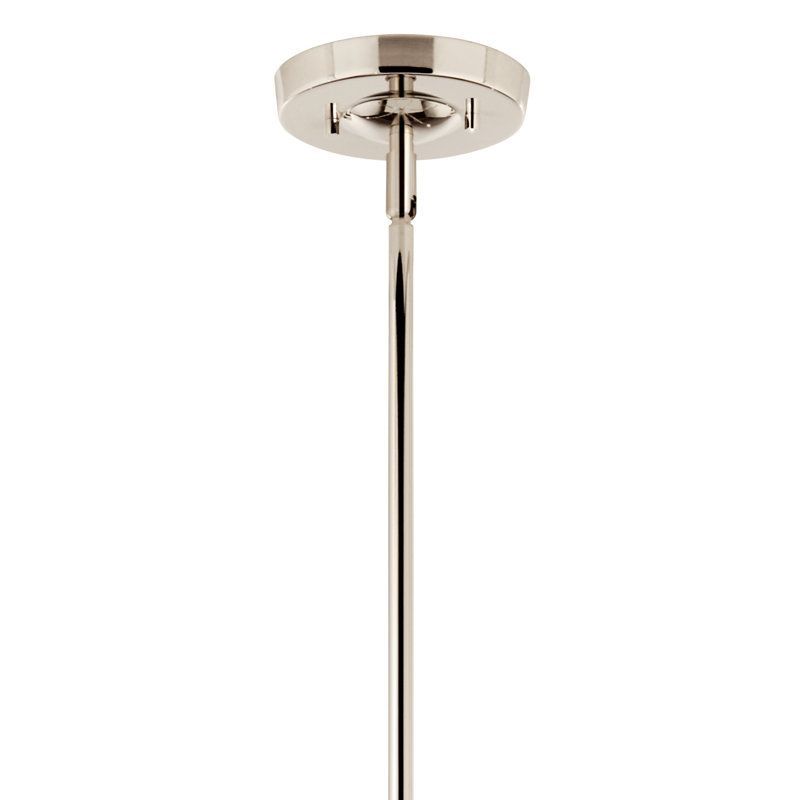 Lustre classique / traditionnel en acier à intensité variable , 6, Nickel poli, H 35,25 po x l 47,25 po x P 47,25 po