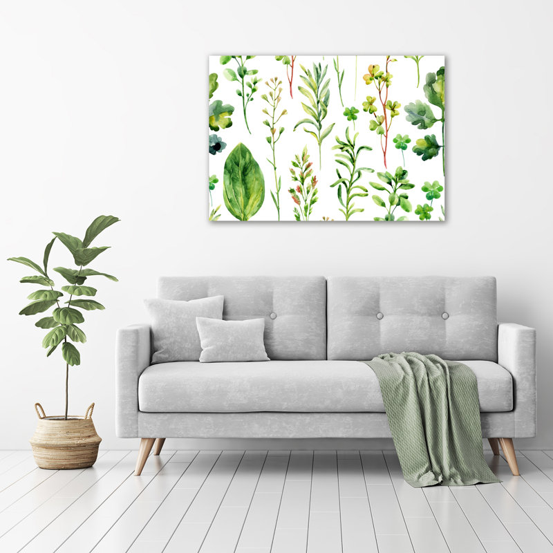 Herbs And Weeds - Wrapped Canvas Print
