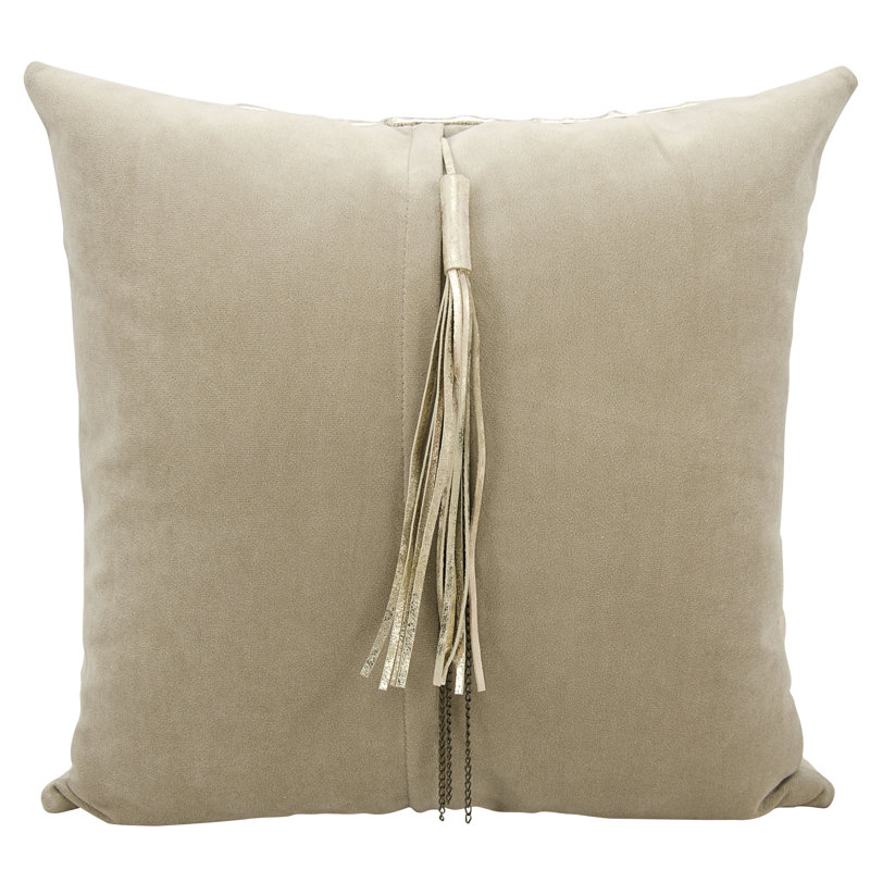 Couture Throw Pillow, Gold/Beige