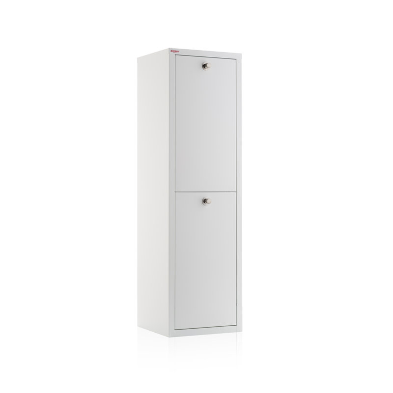Steel Handle Multi-Compartment Rubbish & Recycling Bin - 40L