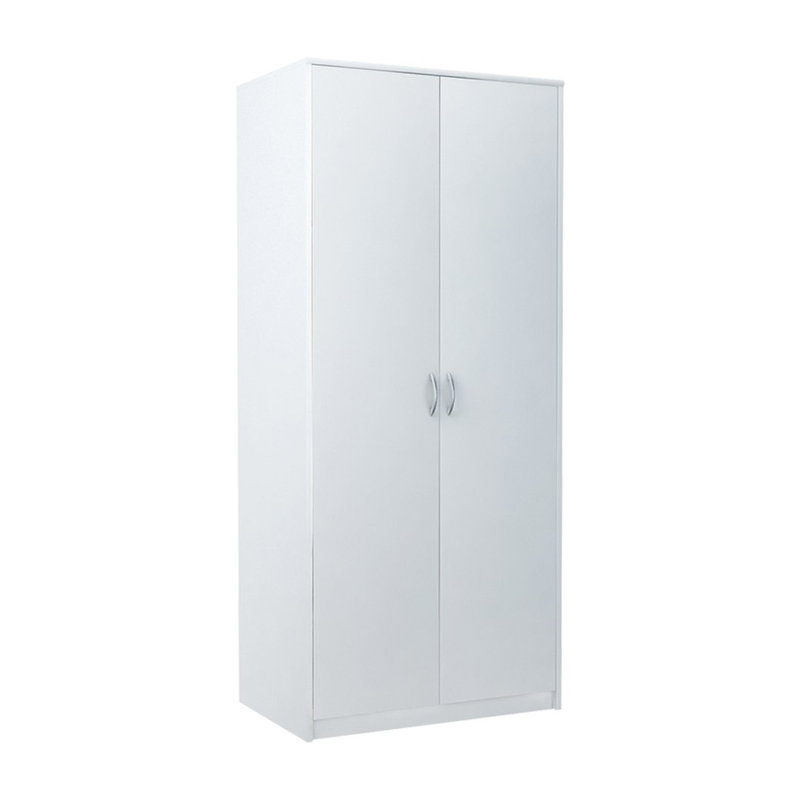 2 Door Wardrobe, White