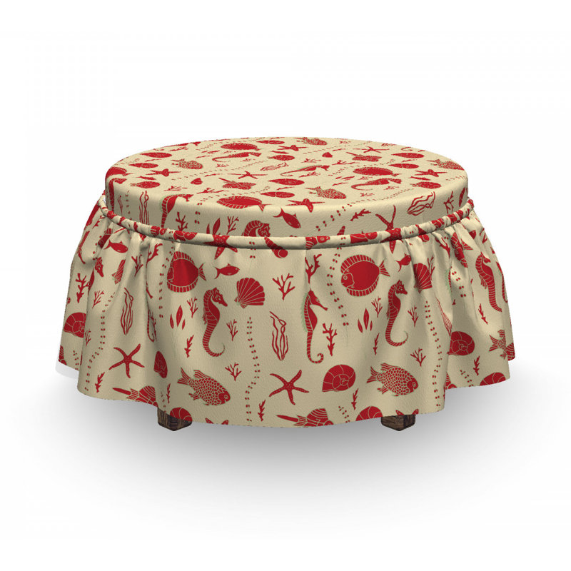 Housse pour repose-pieds undersea animaux