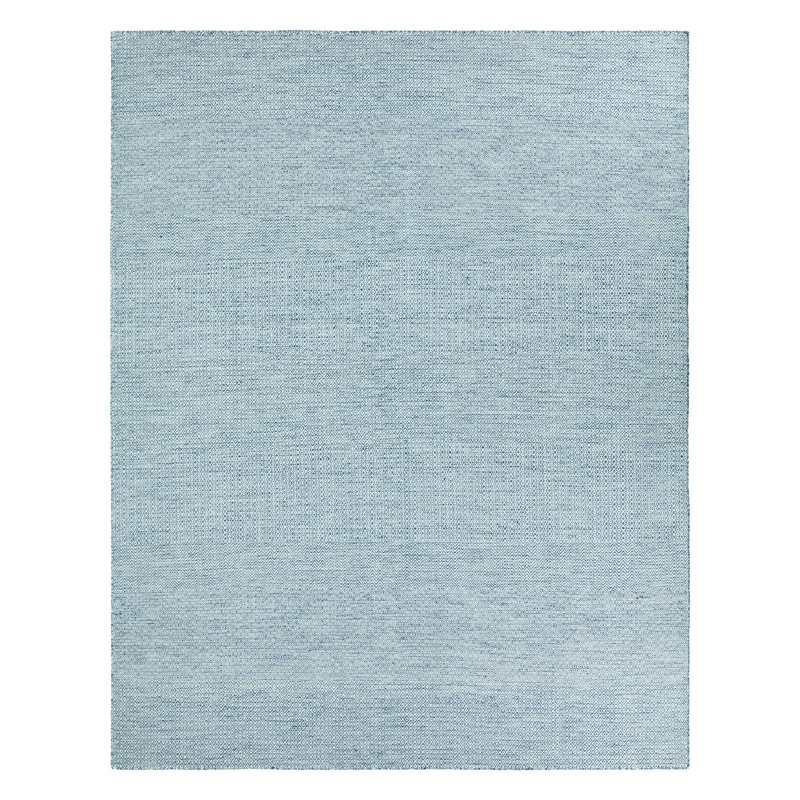 Tapis bleu clair / ivoire fait à la main Jaipur Living Glace (7 pi 10 po x 9 pi 10 po), Rectangle 8 pi x 10 pi