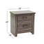 Table de chevet 2 tiroirs en bois