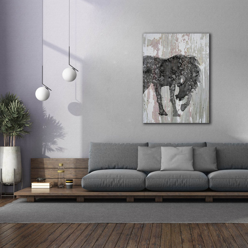 Toile épique «Unbridled 1» par Alicia Ludwig, graffiti épique, 40 po x 54 po