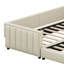 Lit plateforme tapissier grand et simple TG-102079798