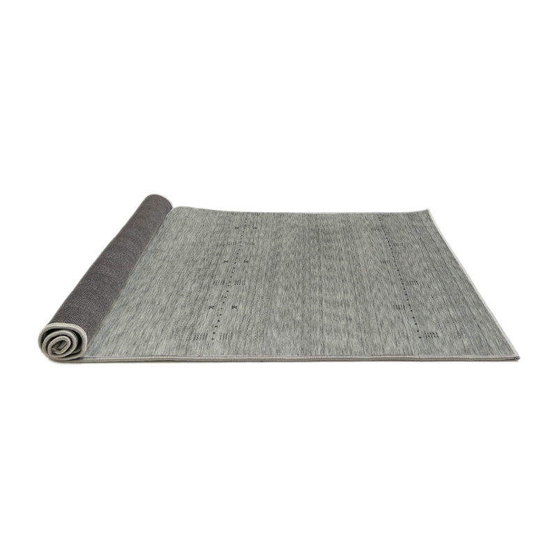 Tapis contemporain gris, Carré 3 pi