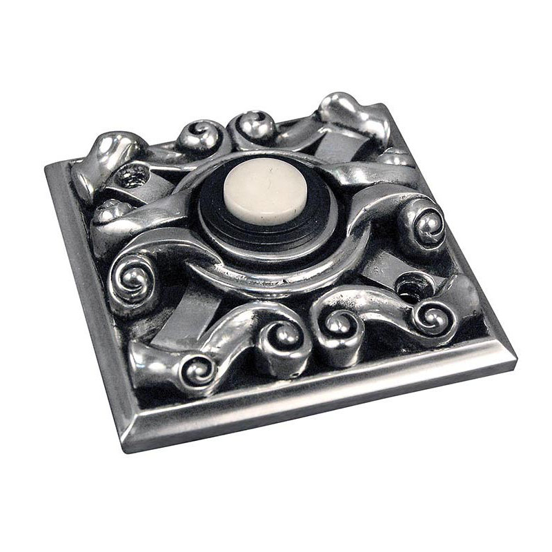 Sforza Push Button, Vintage Pewter