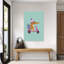 Alligator Scooter Delivery Contemporary Wall Art Print by Mathieu - Wrapped Canvas Print-1458812416