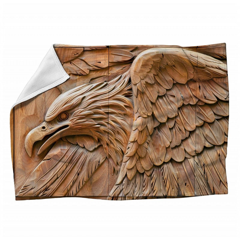 Eagle Machine Printed Throw Blanket, Throw