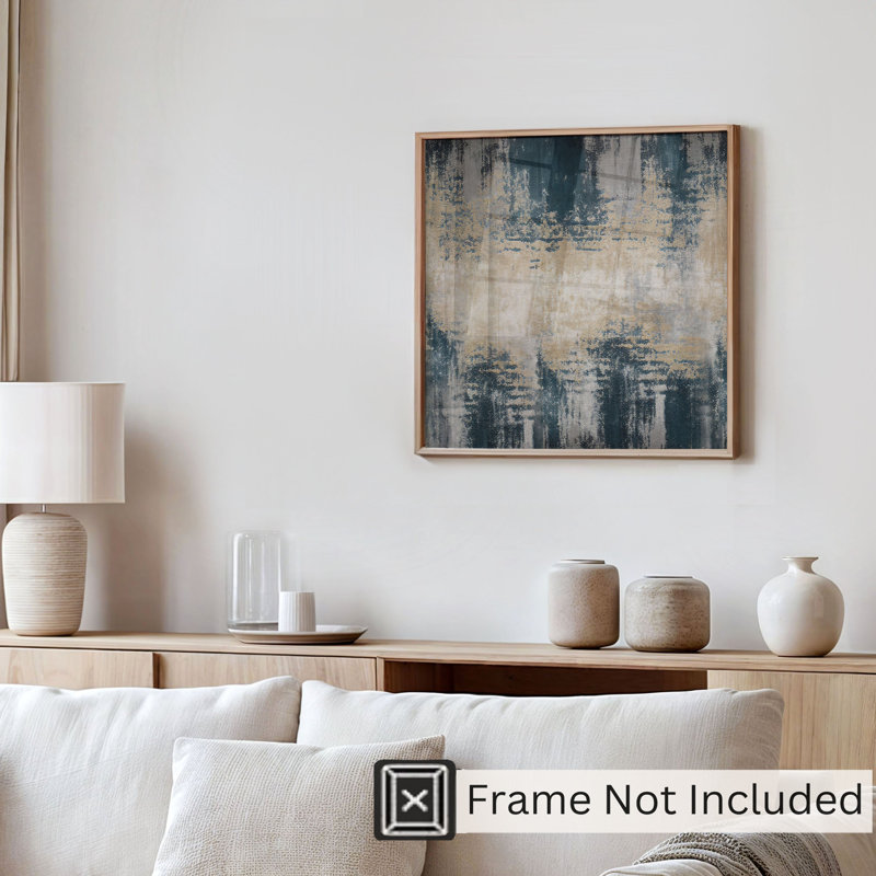 Abstract Celestial Symphony Transitional Unframed Art Print, 10" H x 10" W