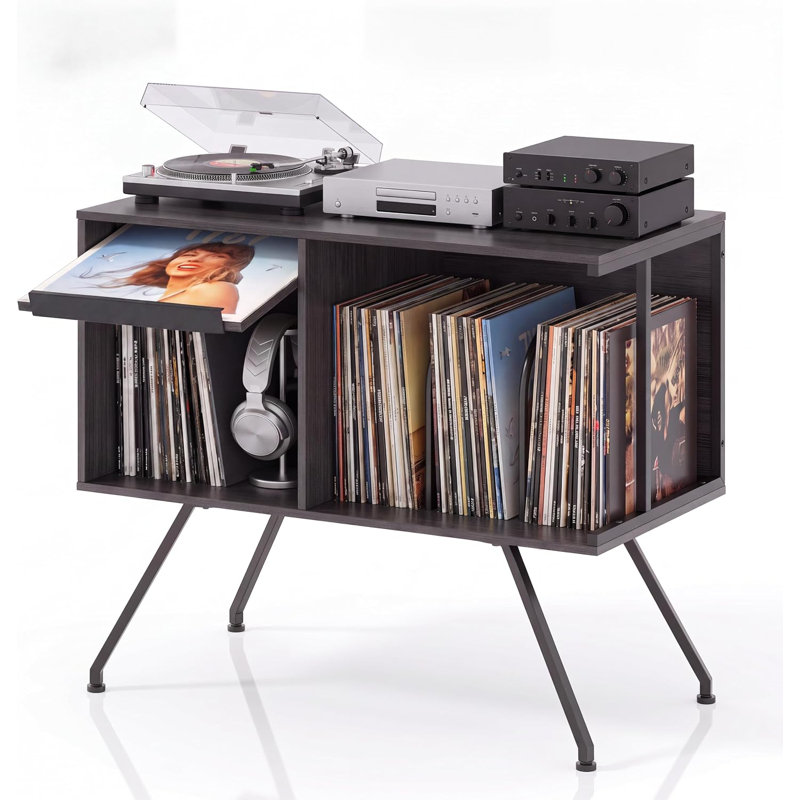 Solid Wood 67.8 cm H Media Shelves
