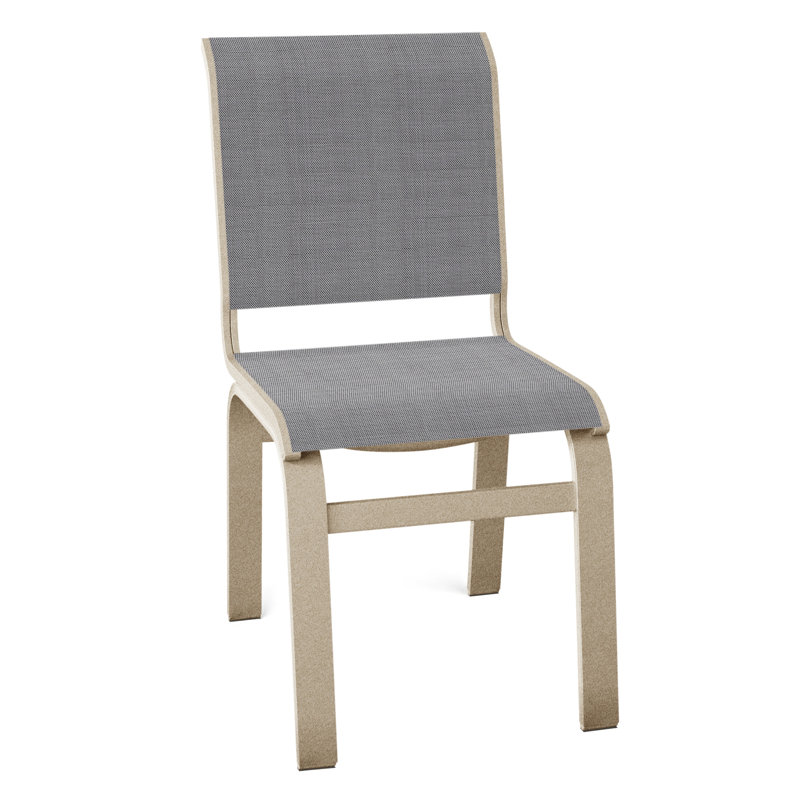 Chaise d'appoint de salle à manger Hiraku, Désert texturé, Titane Sunbrella®