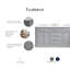 72" Palace Collection Quartz Carrara Cashmere Grey Bathroom Vanity Set With Hardware And F2-0012 Faucets in Chrome Finish-979452821-979452820-980833548